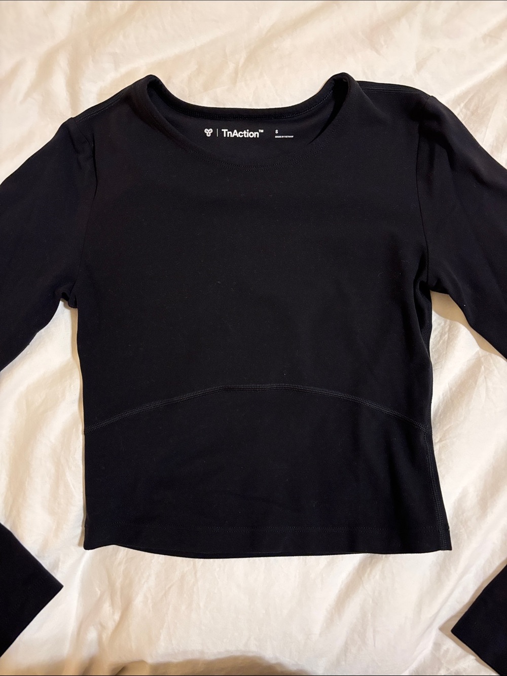 TNA Aritzia Butter Active-Black Long Sleeve Women's Top